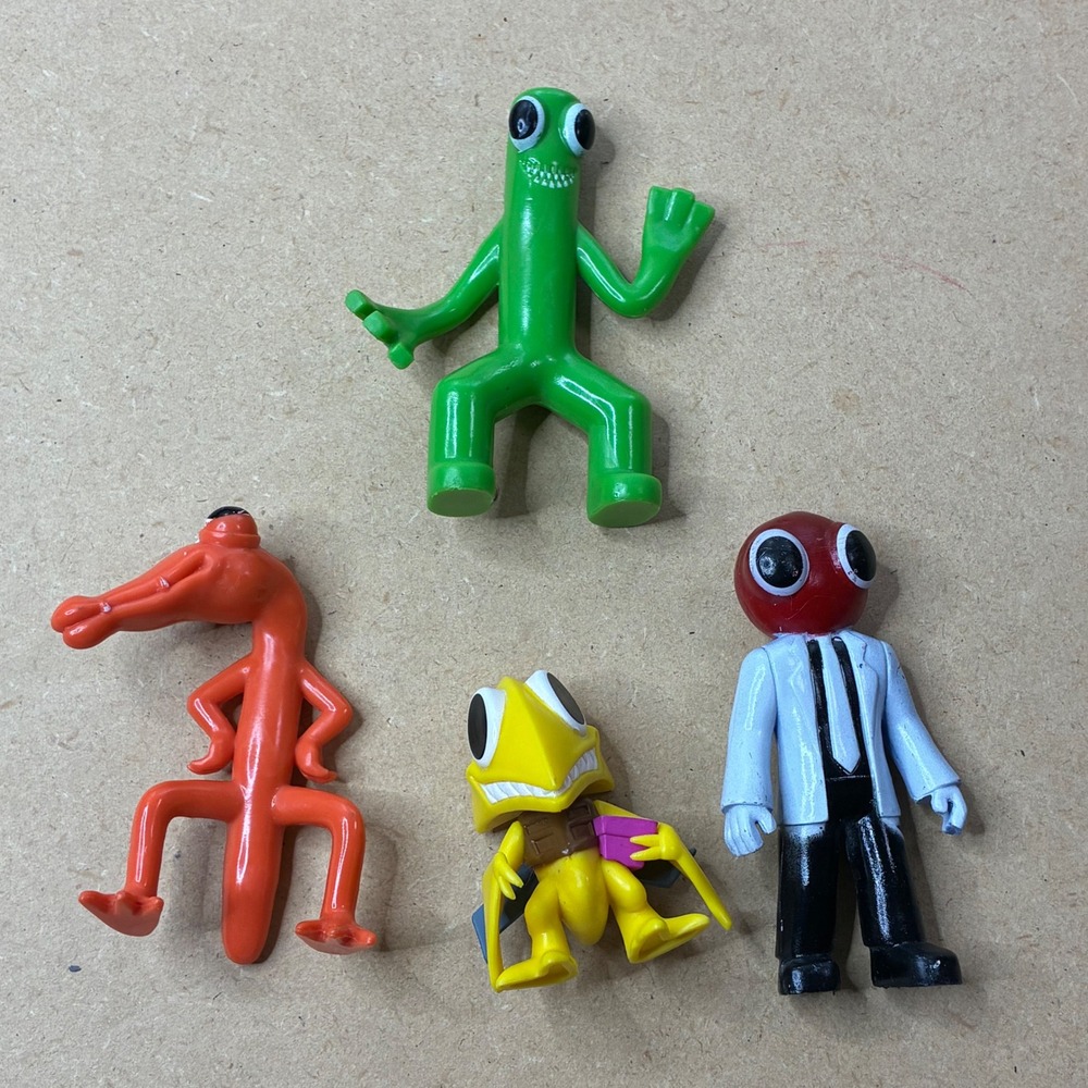 Rainbow Friends Figure Lot Green Orange Red Scientist‎ Yellow Mini Figures